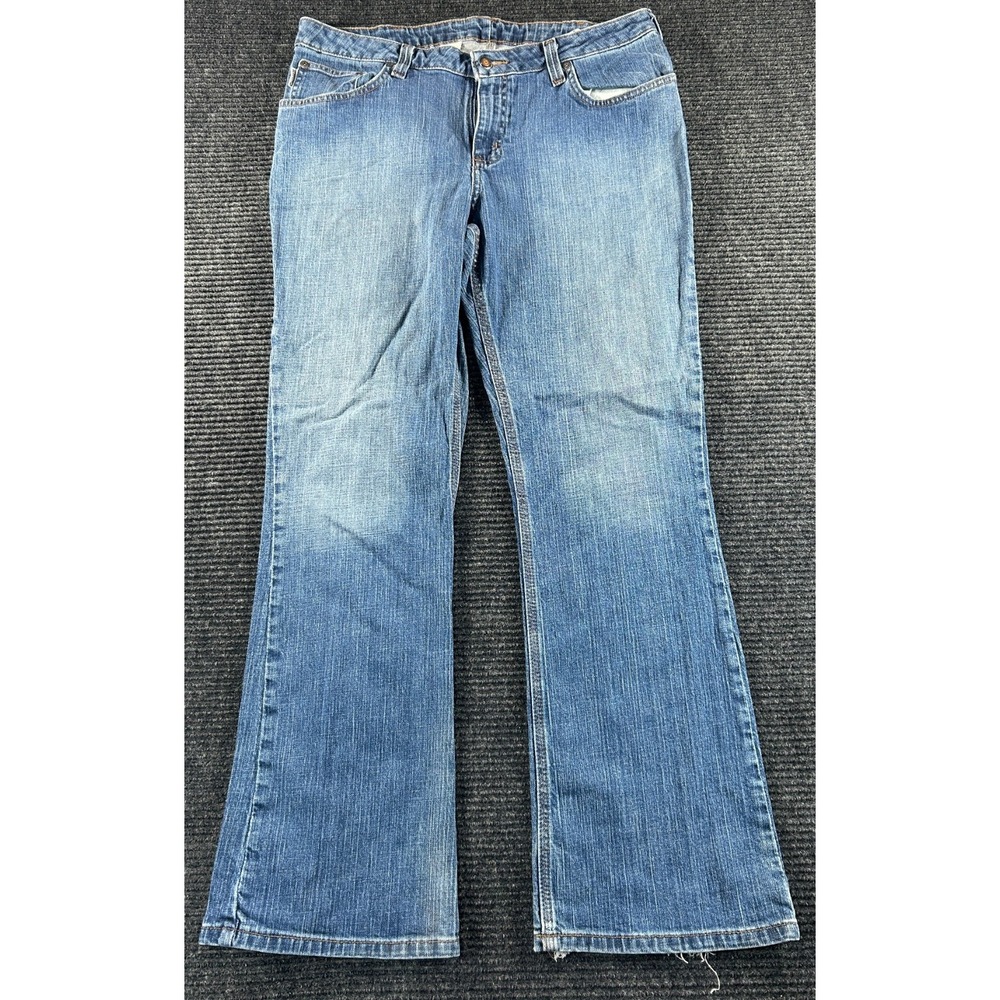 Carhartt Traditional Fit Bootcut Jeans Womens 14x30 Blue Denim Cotton Stretch